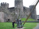 Conwy castle and winch